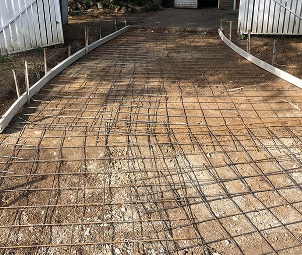 smart concrete pumping driveway